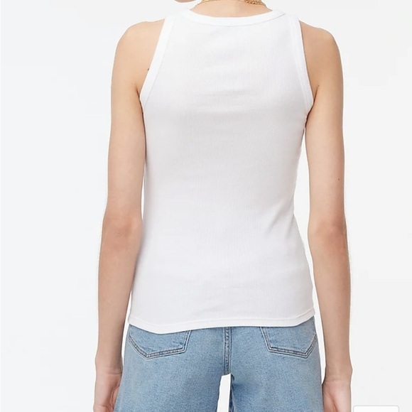 J. Crew Factory High-Neck Ribbed Tank Top - Picture 3 of 9